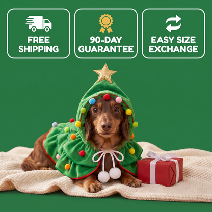 Christmas Tree Costume for Small Dogs & Cats