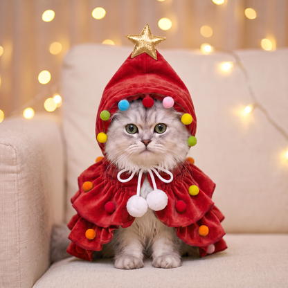 Christmas Tree Costume for Small Dogs & Cats