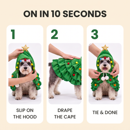 Christmas Tree Costume for Small Dogs & Cats